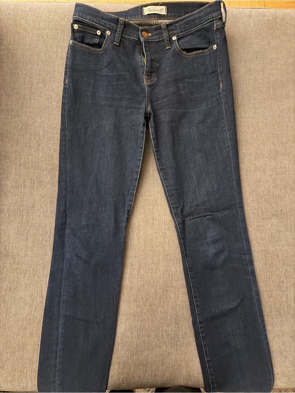 Madewell Women's Deep Indigo Straight-Leg Jeans - size 28